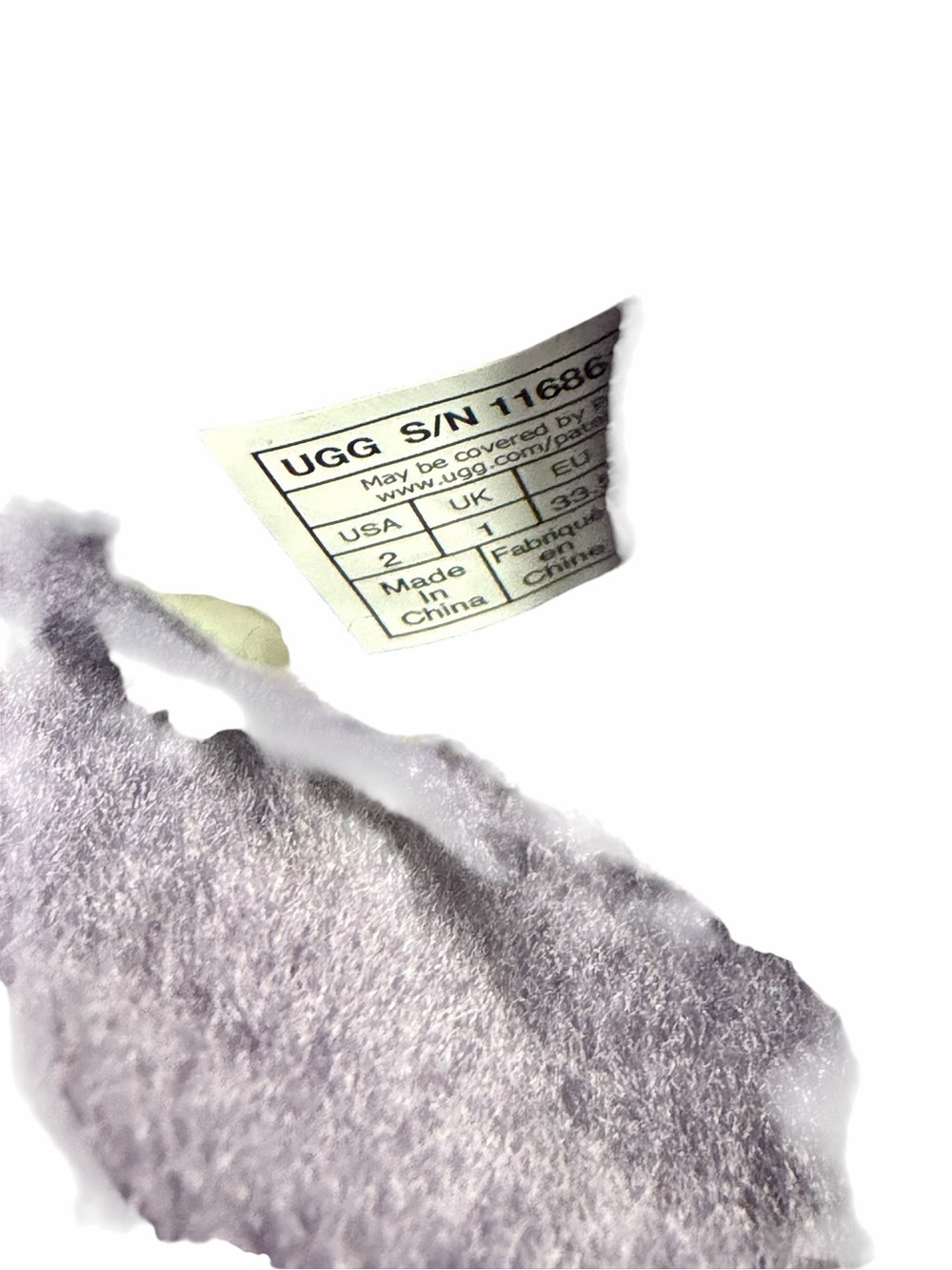 UGG Kids Purple Suede Shearling Boots - Picture 10 of 11